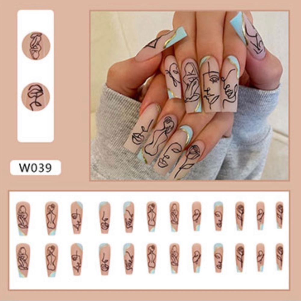 Gorgeous Fake long nails
